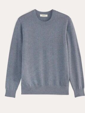 Everlane Blue Gray Cotton Crew Sweater  Men's Women's Unisex Size XS S